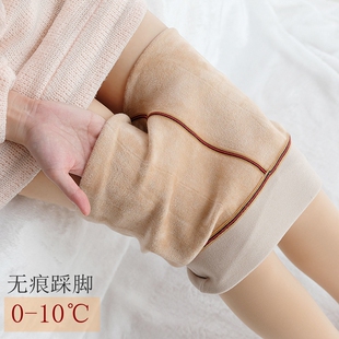 永春冬季女款加绒加厚孔雀绒舒适抗起球保暖踩脚打底裤