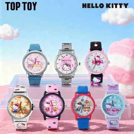 TOPTOY正版三丽鸥Hello Kitty约会的24小时系列手表腕表礼物盲盒