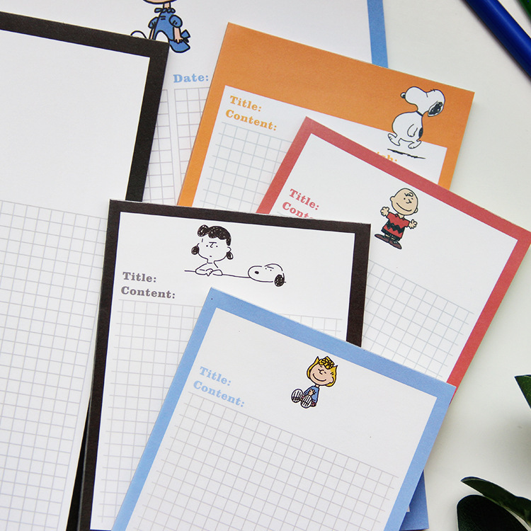 可爱ins少女心卡通格子系创意便签本 日计划表记事本b5学习笔记纸