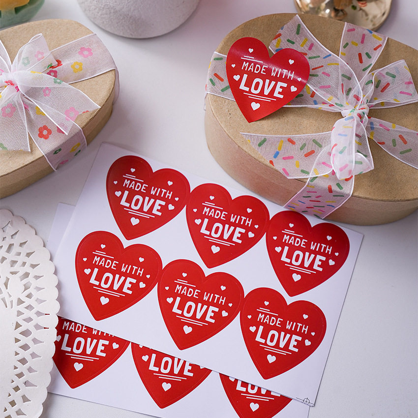 爱心封口贴中国风烫金情人节心形love贴画礼品烘焙包装装饰贴纸,文具电教/文化用品/商务用品,贴纸/立体贴纸,淘宝优惠券,粉丝福利购,淘宝优惠卷