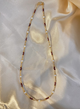 【踏雪寻梅材料包】初学者金管项圈月亮珠磁吸口DIY配件