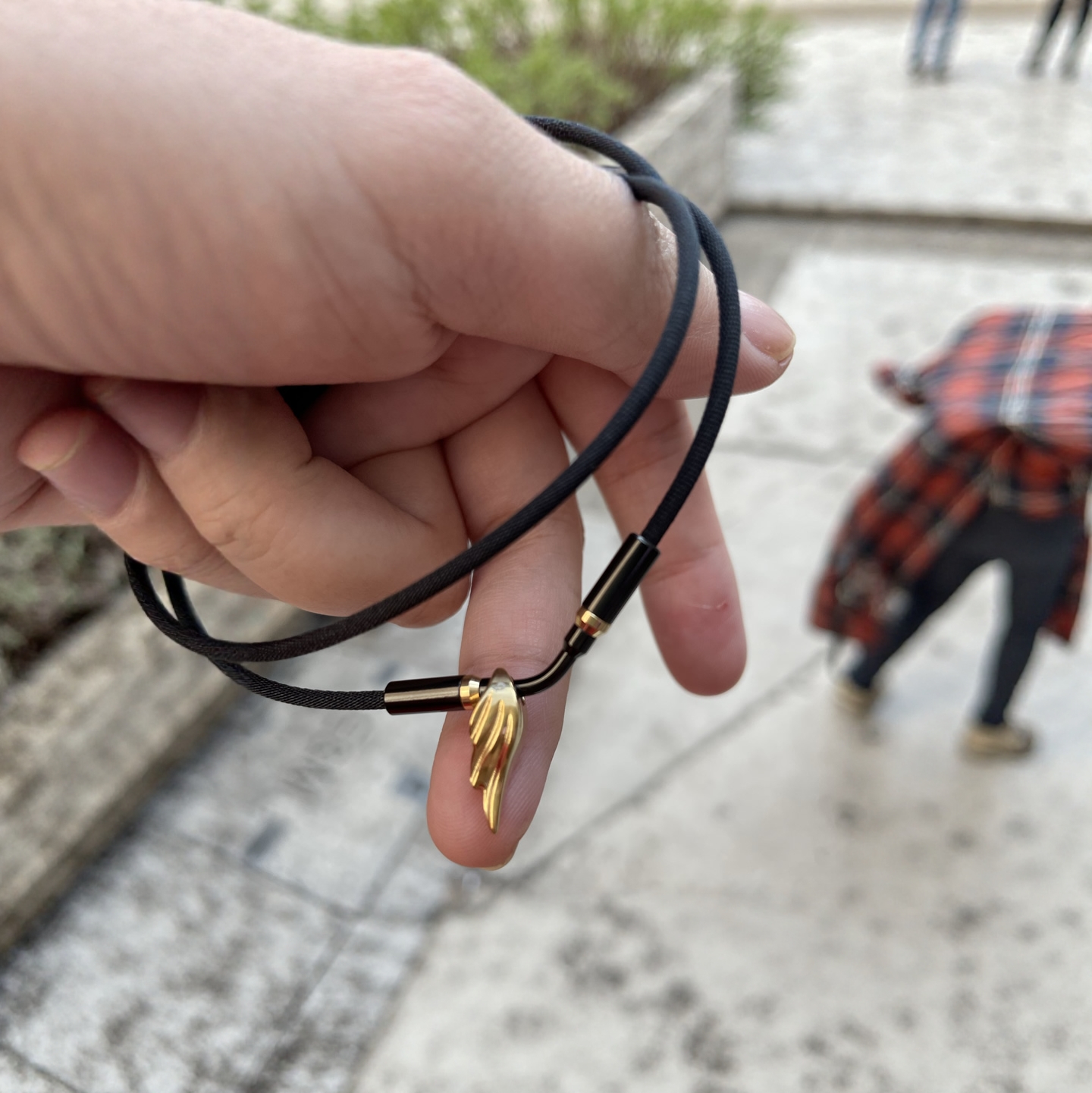 Phiten法藤羽生结弦联名天使羽翼羽毛翅膀吊坠项链颈环 现货