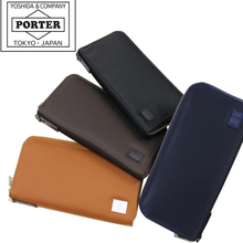 日本代购 PORTER吉田休闲日本制长款拉链钱包男士商务 822-16106