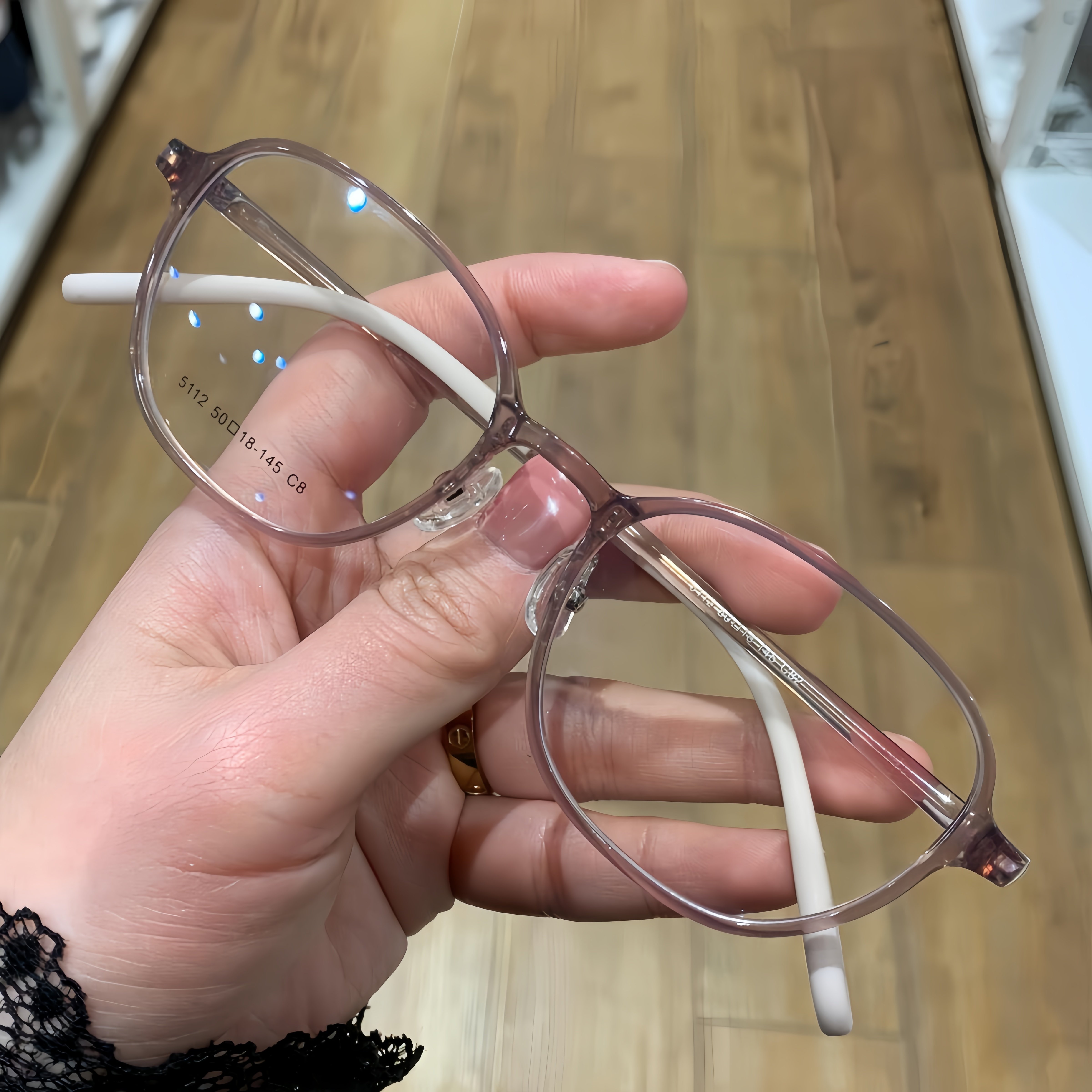 1.74镜片高度数近视TR90超轻全框眼镜架女防蓝光眼镜框带鼻托防滑
