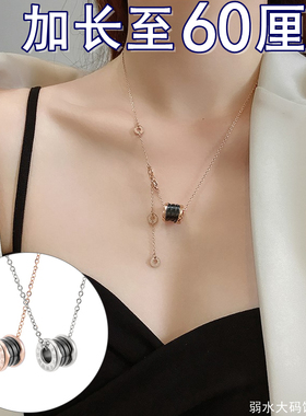 加长大码螺纹弹簧胖妹妈妈项链
