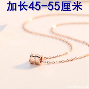 加长项链女玫瑰金小蛮腰网红气质大号大码女装饰品胖m妹特长新款