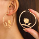 Earring Jewelry欧美圈圈耳环耳坠复古创意耳饰女 Gifts Ear Stud