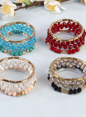 Women Bracelets Girl Gifts Jewelry波西米亚气质手链玻璃创意