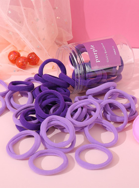 50pcs Hair Rope Jewelry Gifts新款彩色发圈 创意复古简约50条女