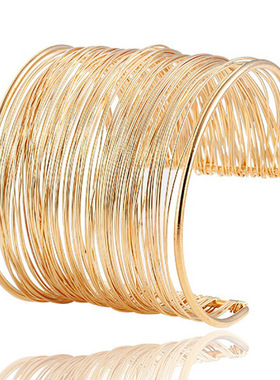 Women Bangle Bracelet Jewelry潮流手带夸张朋克气质手镯链饰品