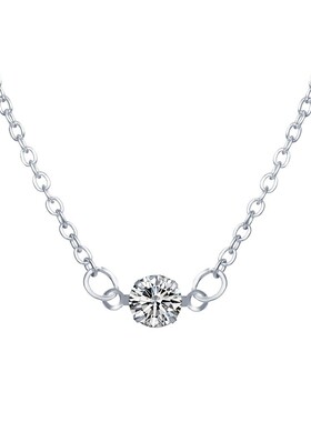 Necklace Gift Jewelry Girl项链创意复古简约点水钻颈链锁骨链