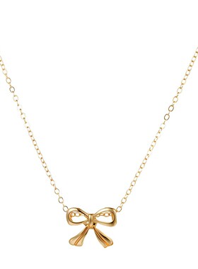 Cute Women Necklace Pendant欧美小清新蝴蝶结项链甜美简约项饰