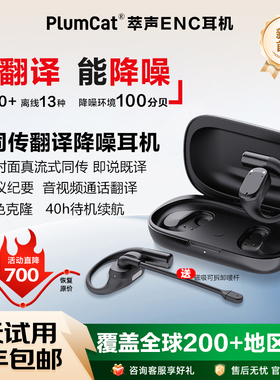 2025新款翻译耳机实时同声翻译器多国语言离线对话翻译AI降噪耳机