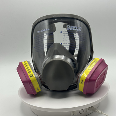 出口新款全面罩防雾防毒防尘口罩实验室头带式防水道具装饰喷漆可