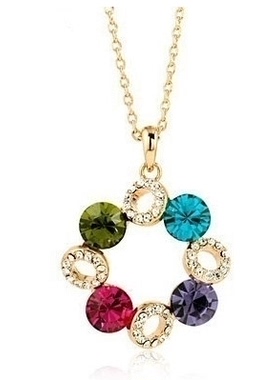 韩版时尚风满钻水晶短款锁骨链