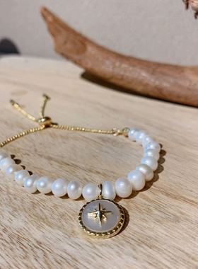 韩版显气质百搭纯天然珍珠手链