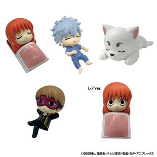 万代 日本正版 银魂 坂田银时 神乐 定春 冲田 睡眠小队 手办扭蛋