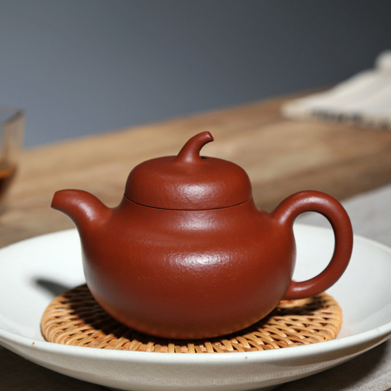 原矿老朱砂名家纯手工制朱泥茶壶