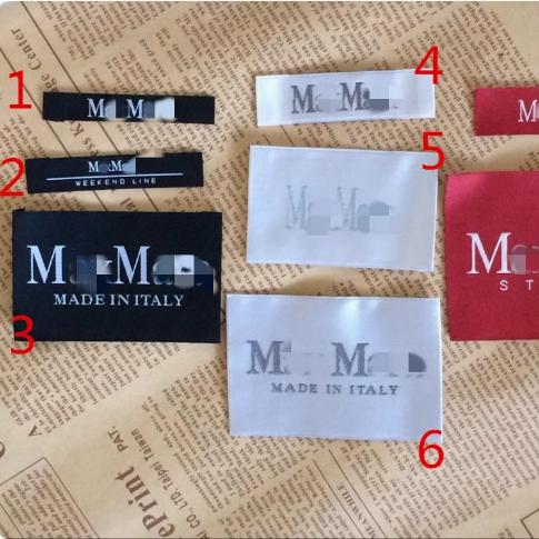 M主标衣标领标织唛布标定做服装水洗唛头定制吊牌吊粒尺码定