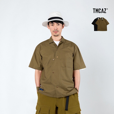 TMCAZ古巴领多口袋宽松工装衬衫