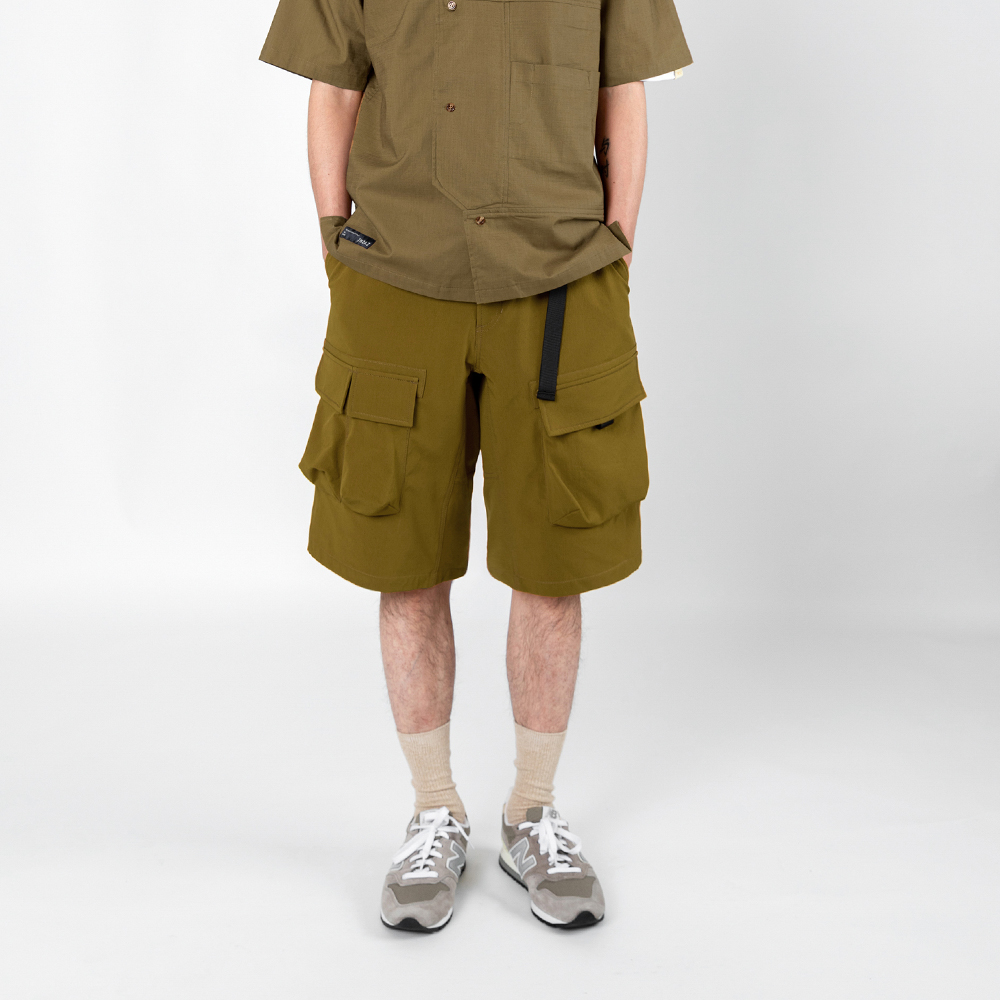 防泼水多口袋可调节短裤户外工装