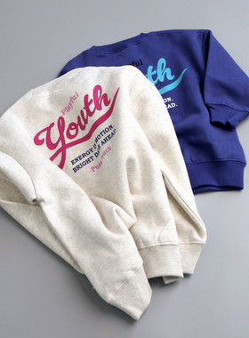 19129儿童印花加绒保暖卫衣 2025秋冬男女童宽松休闲套头衫90-160