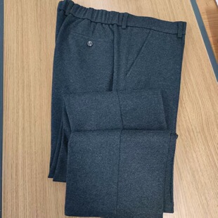 TRANDS休闲裤秋冬款深灰色棉和聚酯纤维混纺吊牌价2280特价500