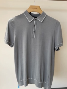 高级灰色 埃及GIZA纯棉面料 TRANDS体恤 意大利进口面料