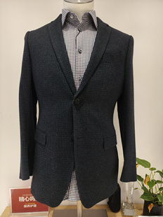 TRANDS休闲单西，意大利哥伦布山羊绒面料，松绿色，吊牌价12800