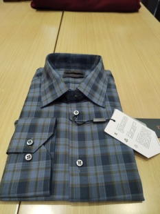 TRANDS春款衬衫。意大利REDA生产的可机洗120纱支100%美丽诺羊毛