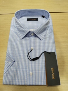 TRANDS桑蚕丝半袖衬衫。精选5A级100%桑蚕丝，质感好有身骨。