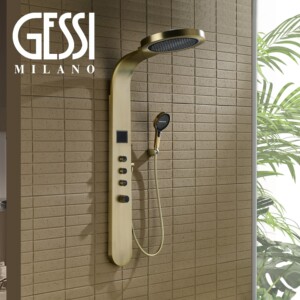 意大利GESSI捷仕氛围灯数显顶喷家用浴室花洒全铜淋浴屏沐浴套装