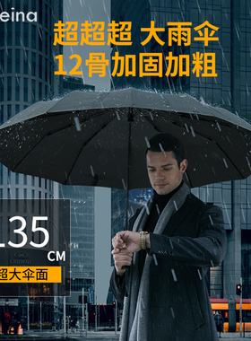 赛维纳Tarana超大雨伞全自动商务伞折叠加固加大耐用防风暴雨12骨