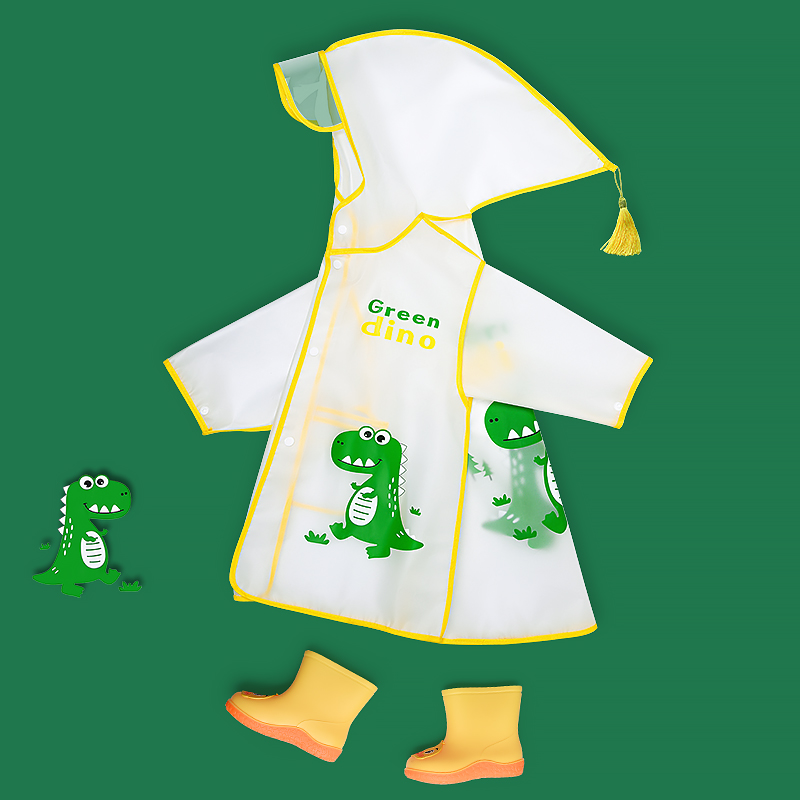 儿童雨衣男女童小孩全身防水幼儿园宝宝1-3岁2小学生新款斗篷雨披