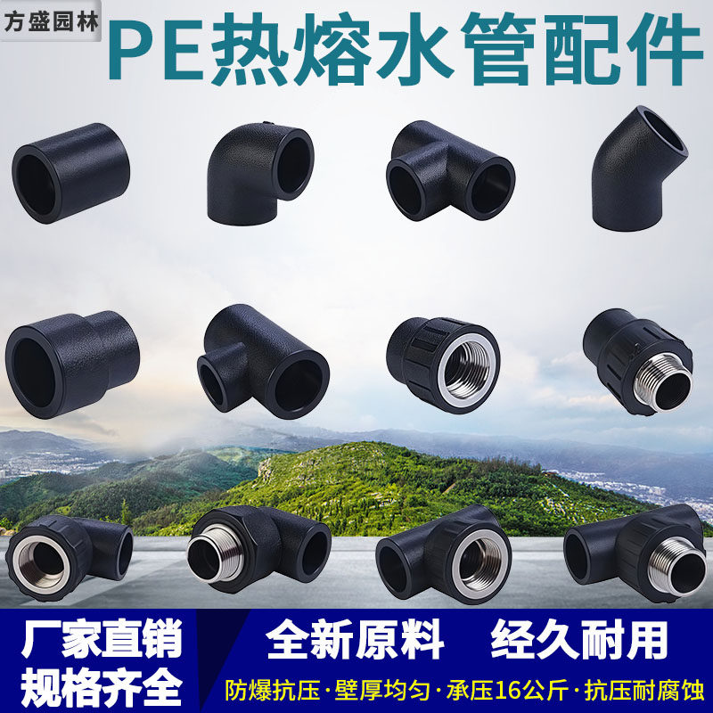 PE水管大全塑直接头4分6分热熔