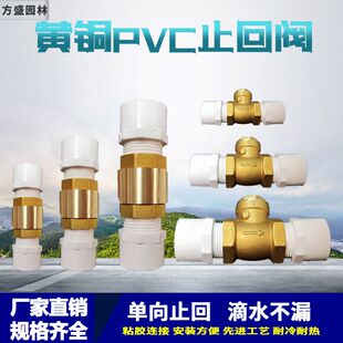 单向阀自来水管止水阀2025pvc管4分6分铜止回阀开关防倒流止回阀