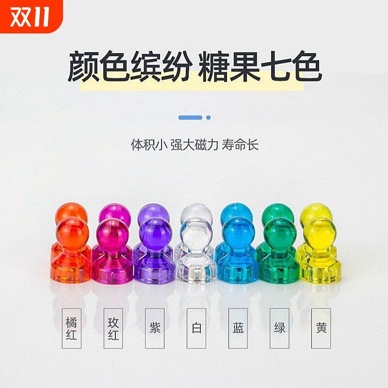 强力磁吸钉高承重透明材质美观