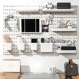 适用于宜家斯考迪斯洞洞板配件专用挂钩置物架收纳盒金属红酒杯架