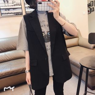 中长款 2026新款 女装 秋装 马甲潮 显瘦马夹外套春秋女士坎肩显瘦西装