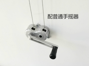 阳台升降晾衣架晾衣杆双杆不锈钢手摇晒衣架自动室内晒被架