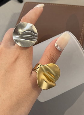 复古冷淡风几何不规则戒指女小众设计简约时尚百搭高级感指环