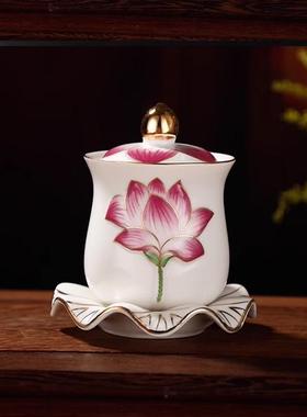 净水杯佛堂供水杯国顺陶瓷