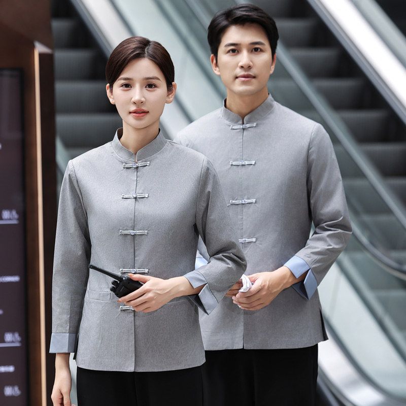 酒店客房清洁员工作服长袖物业小区医院商场阿姨保洁秋冬大码制服