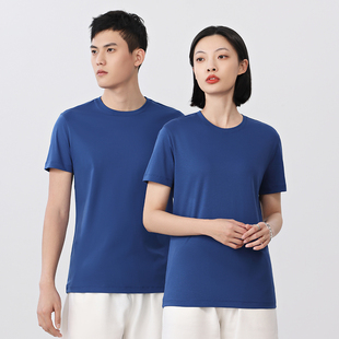 餐饮服务员工作服纯棉T恤定制夏季短袖餐厅快餐烧烤饭店工装超市