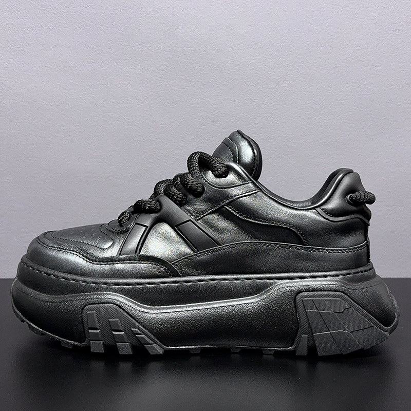 欧洲站黑武士厚底机甲老爹鞋男真皮潮鞋欧货潮牌男鞋面包感休闲鞋,流行男鞋,老爹鞋,淘宝优惠券,粉丝福利购,淘宝优惠卷