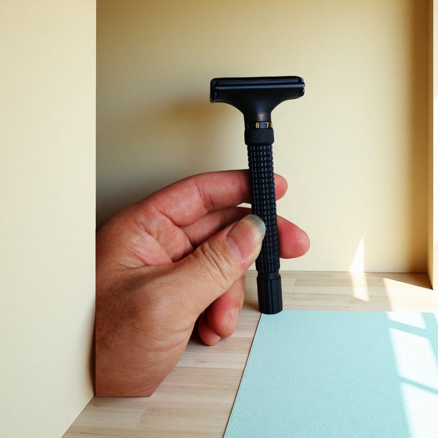 正品伟仕牌可调节老式剃须刀手动刮胡刀双面刀片男士复古风