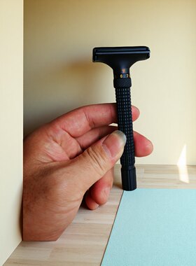 正品伟仕牌可调节老式剃须刀手动刮胡刀双面刀片男士复古风