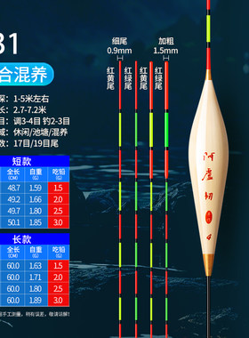 阿盧韧老款处理A31红绿尾芦苇漂50公分浮漂正品黑坑正钓竞技休闲