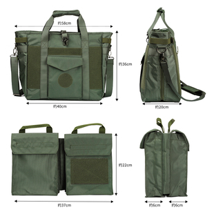 新式飞行装具包飞行员头盔包作业防水通勤斜跨机能大容量手提包