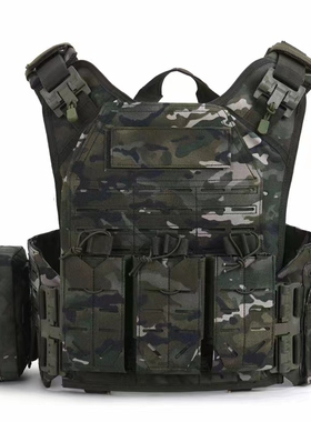 战术背心100D户外轻量化快拆激光切割马甲可插板透气耐磨训练防护